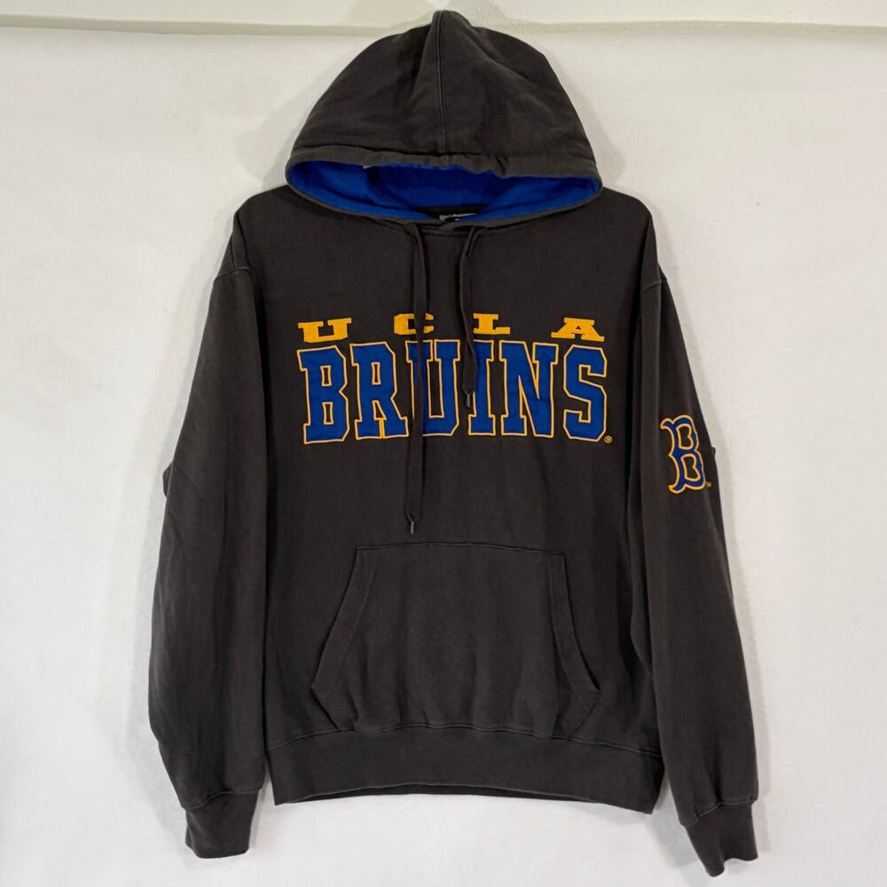 UCLA Bruins Hoodie Adult Medium Gray NCAA Football Collage Pullover Sweatshirt